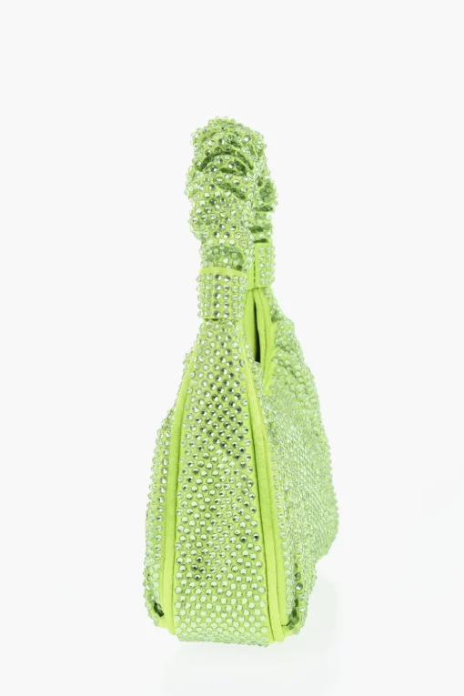 Mini Hobo Bag GABBI in Satin Con All-Over Strass>Jw Pei Best