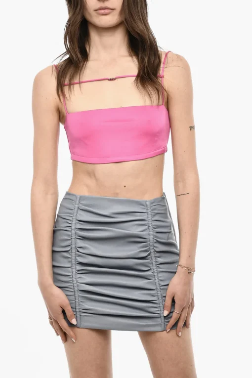 Discount Mini Top Con Dettaglio Logo Donna T-Shirts E Tops