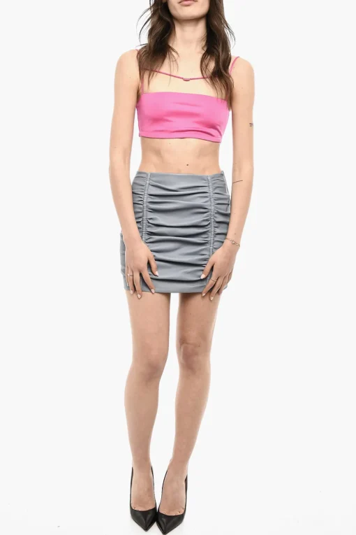 Discount Mini Top Con Dettaglio Logo Donna T-Shirts E Tops
