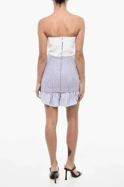 Mini Vestito Senza Maniche con Fondo a Righe>Dsquared2 Best