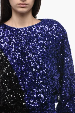 Miniabito Bicolore con Paillettes></noscript>Rotate New