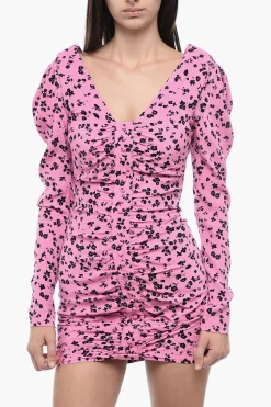 Sale Miniabito in Jacquard con Scollo a V Donna Vestiti