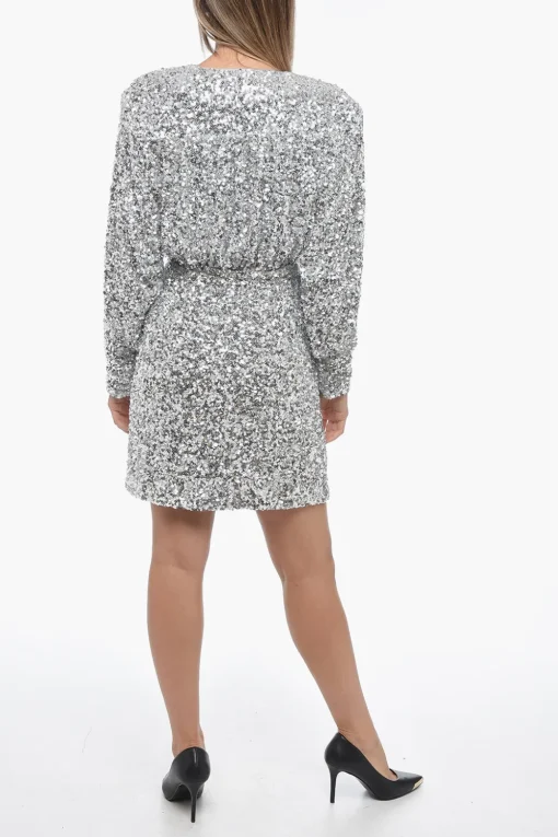 Minidress a Portafoglio in Paillettes>Rotate Hot