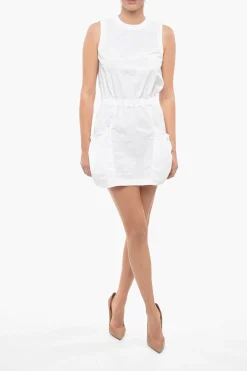 Best Minidress in Cotone con Elastico in Vita Donna Vestiti