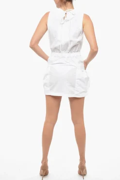 Best Minidress in Cotone con Elastico in Vita Donna Vestiti