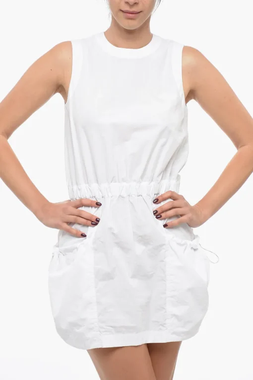 Best Minidress in Cotone con Elastico in Vita Donna Vestiti