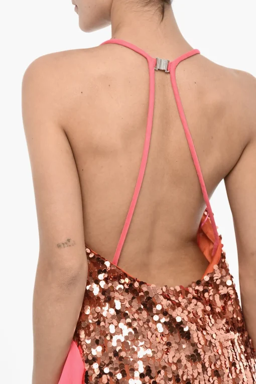MiniDress In Paillettes con Dettaglio In Seta>Dsquared2 Sale