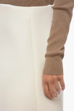 Sale Minigonna a Trapezio BONDED con Zip Posteriore Donna Gonne