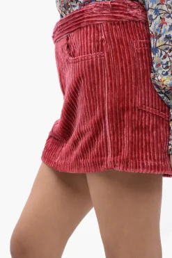 Minigonna a Vita Bassa in Velluto a Coste>Isabel Marant Outlet