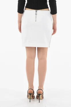 Minigonna Aderente Motivo Scacchi>Bottega Veneta Discount