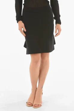 Minigonna Godets in Lana Stretch con Elastico in Vita>Bottega Veneta Hot