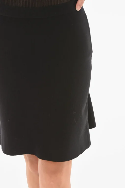 Minigonna Godets in Lana Stretch con Elastico in Vita>Bottega Veneta Hot