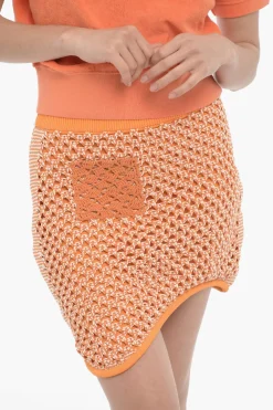 Clearance Minigonna in Crochet Intrecciato Donna Gonne