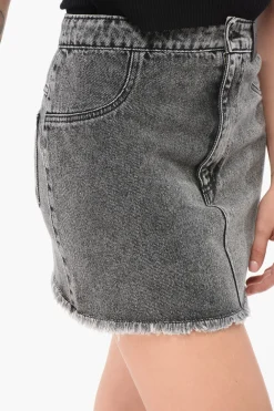 Minigonna MALMO in Denim Stone Washed></noscript>The Mannei Sale