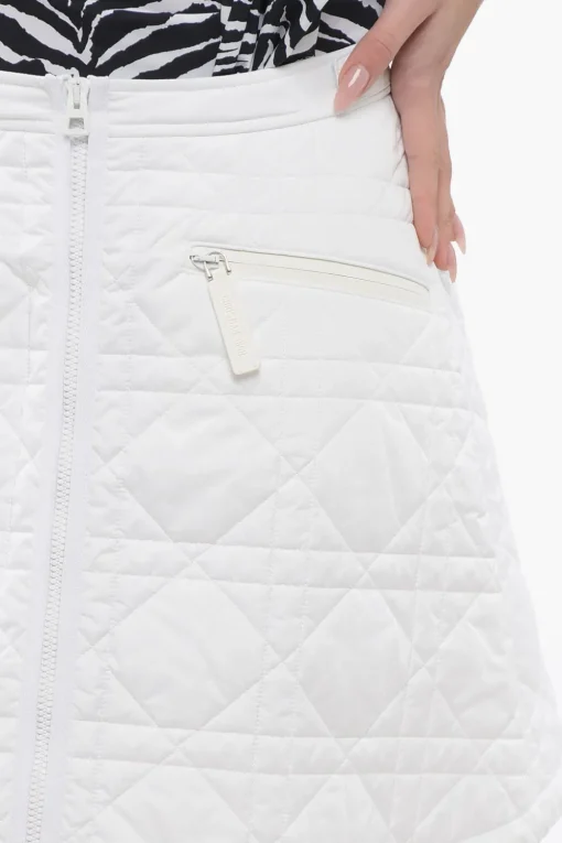 New Minigonna Trapuntata con Full Zip Frontale Donna Gonne