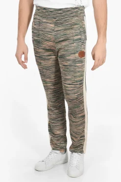 Clearance MISSONI Pantaloni in Maglia con Bande a Contrasto Uomo Pantaloni