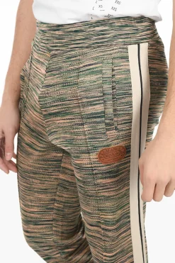 Clearance MISSONI Pantaloni in Maglia con Bande a Contrasto Uomo Pantaloni