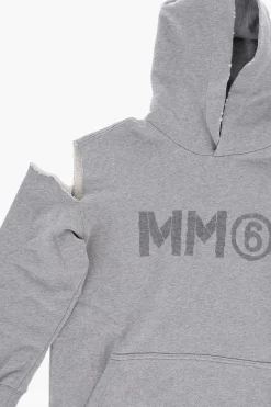 Fashion MM6 Abito in Felpa con Cappuccio e Dettagli Cut-Out Abbigliamento