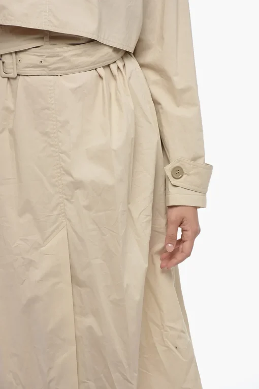 MM6 Abito Midi in Popeline con Design a Trench>Maison Margiela New
