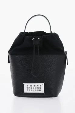 MM11 Borsa a Secchiello 5AC in Pelle Martellata con Tracolla Chain>Maison Margiela New