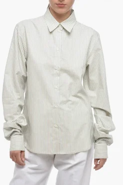 MM6 Camicia in Cotone a Righe Balanced>Maison Margiela Fashion