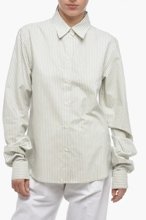 MM6 Camicia in Cotone a Righe Balanced>Maison Margiela Fashion