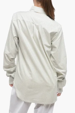MM6 Camicia in Cotone a Righe Balanced>Maison Margiela Fashion