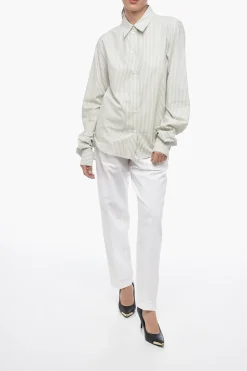 MM6 Camicia in Cotone a Righe Balanced></noscript>Maison Margiela Fashion