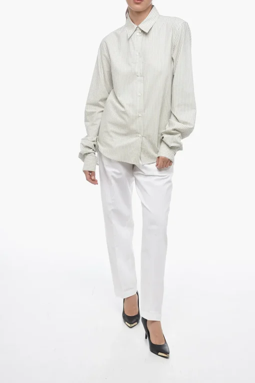 MM6 Camicia in Cotone a Righe Balanced>Maison Margiela Fashion