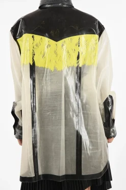 MM0 Camicia laccata Oversize con Bottoni Automatici>Maison Margiela New