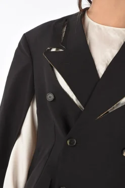 Sale MM0 cappotto doppiopetto con dettagli cut out Donna Cappotti E Trench