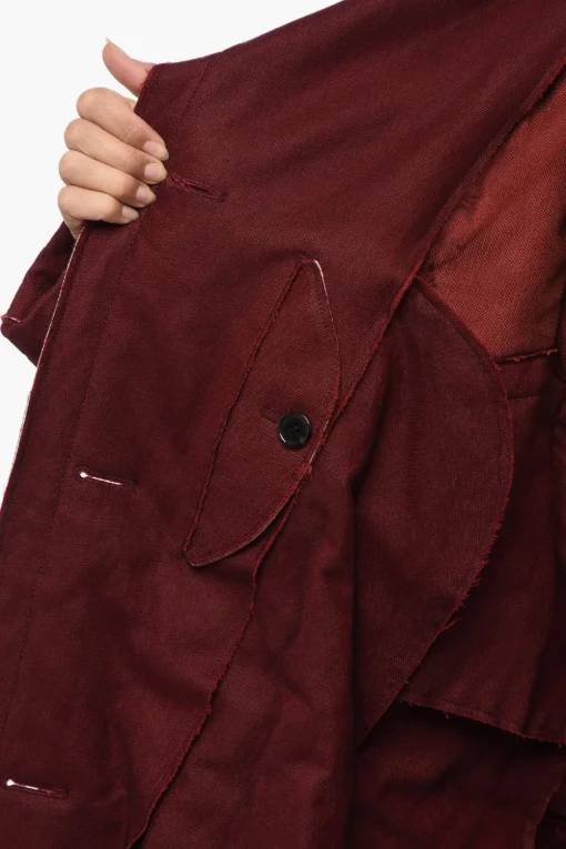 Online MM0 Cappotto Multitasca con Applicazioni Piume Donna Cappotti E Trench