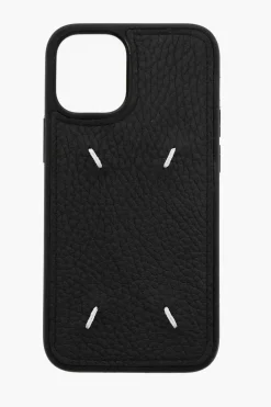 Hot MM11 Cover per Iphone 12 Mini in Pelle Martellata Uomo Accessori Hi-Tech