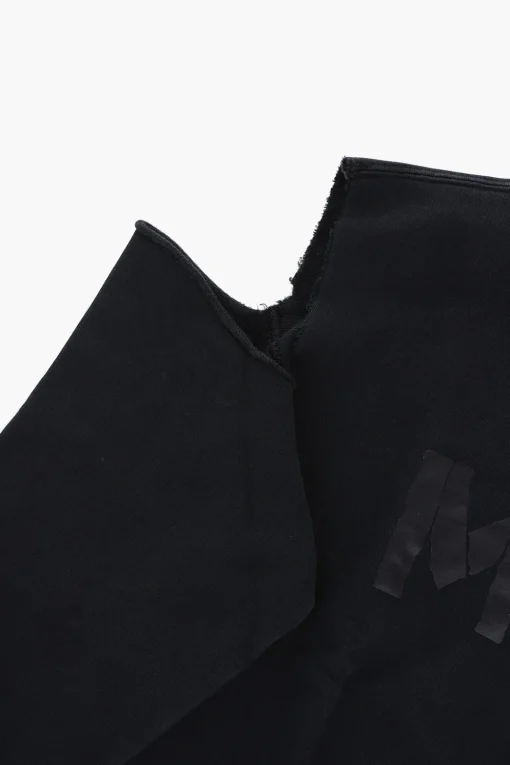 MM6 Felpa Girocollo in Cotone Garzato con Dettagli Cut-Out>Maison Margiela Kids Sale