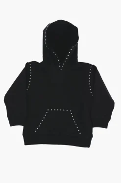 MM6 Felpa Hoodie con Borchie>Maison Margiela Kids New