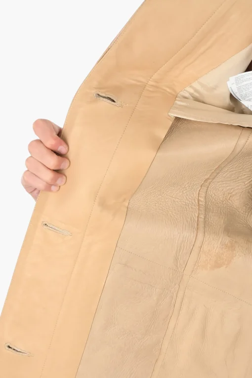 MM0 giacca dettagli in pelle con cintura>Maison Margiela Hot