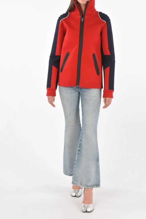 New MM0 giubbotto a collo alto con chisura zip Donna Giubbotti