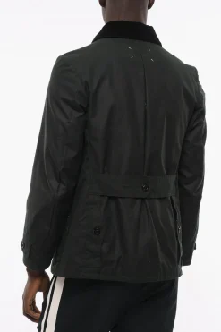 MM4 Giubbotto in Cotone con Collo in Velour a Coste>Maison Margiela Best