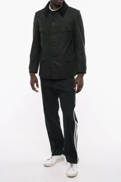 MM4 Giubbotto in Cotone con Collo in Velour a Coste></noscript>Maison Margiela Best