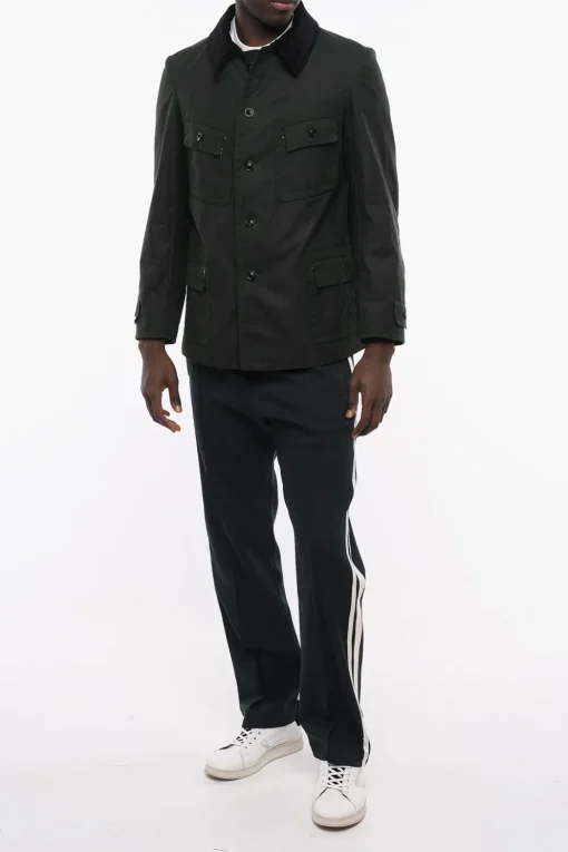 MM4 Giubbotto in Cotone con Collo in Velour a Coste>Maison Margiela Best