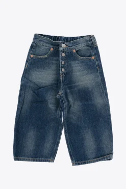 MM6 Jeans Effetto Vintage co Bottoni Logati>Maison Margiela Kids Clearance