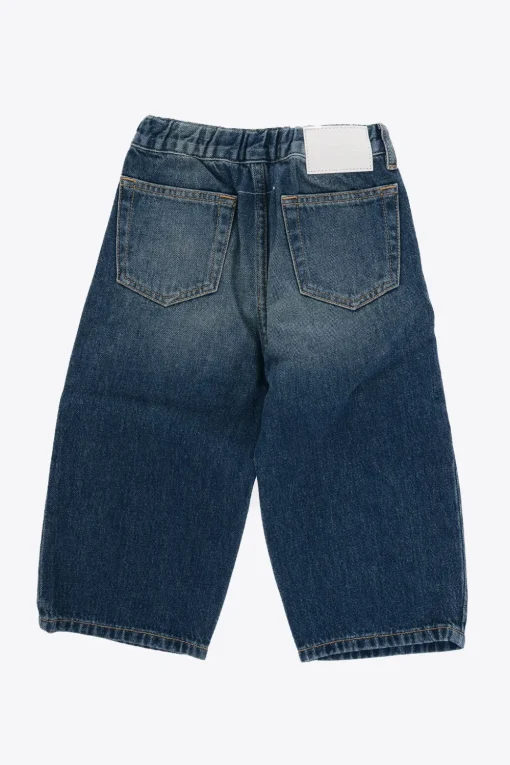 MM6 Jeans Effetto Vintage co Bottoni Logati>Maison Margiela Kids Clearance
