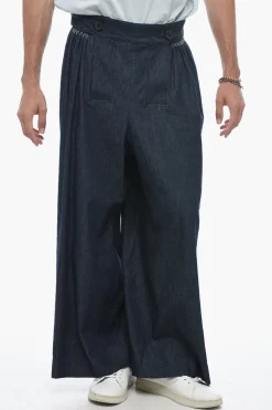 New MM0 Jeans Gaucho con Lavaggio Scuro e Martingale 40cm Uomo Jeans
