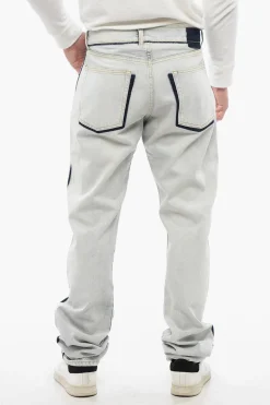 MM1 Jeans Slim Fit in Cotone con Dettagli a Contrasto 17cm>Maison Margiela New