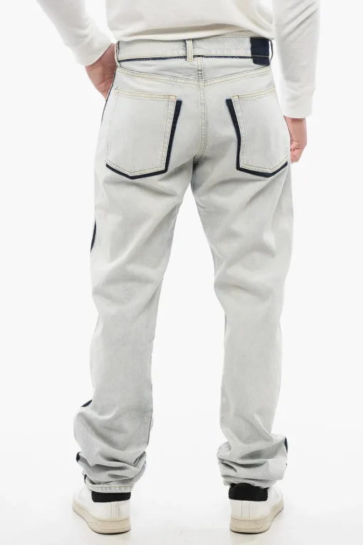 MM1 Jeans Slim Fit in Cotone con Dettagli a Contrasto 17cm>Maison Margiela New