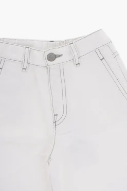MM6 Jeans Svasati in Tinta Unita con Cuciture a Vista>Maison Margiela Kids Discount
