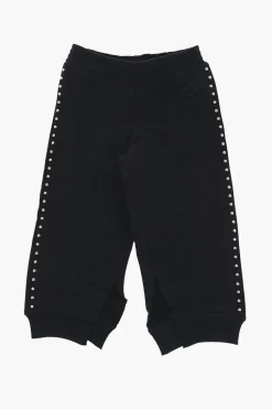 MM6 Joggers in Cotone con Borchie Laterali>Maison Margiela Kids Outlet