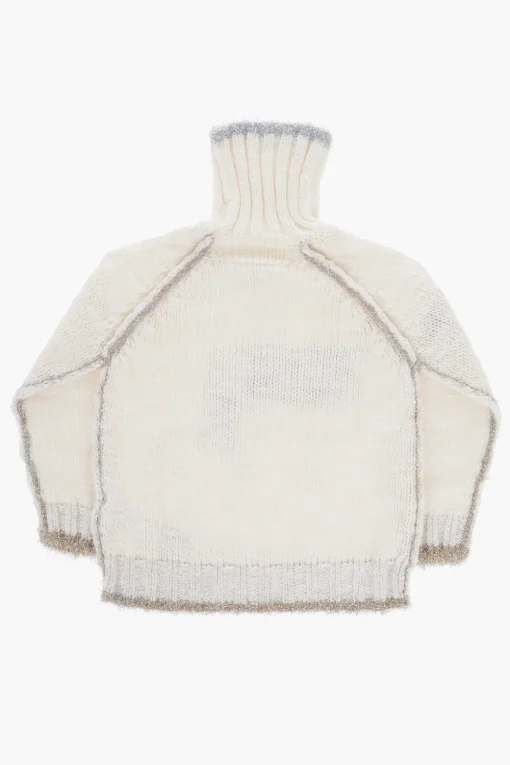 Hot MM6 Maglia a Collo Alto con Dettagli in Lurex Abbigliamento