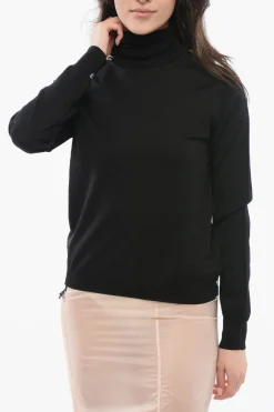 Hot MM4 Maglia a Collo Alto in Lana Donna Maglieria