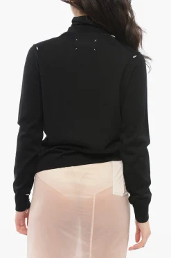 Hot MM4 Maglia a Collo Alto in Lana Donna Maglieria